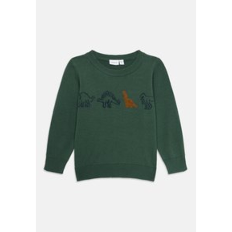 Name it NMMNEVILLE  – Strickpullover – garden topiary/dunkelgrn