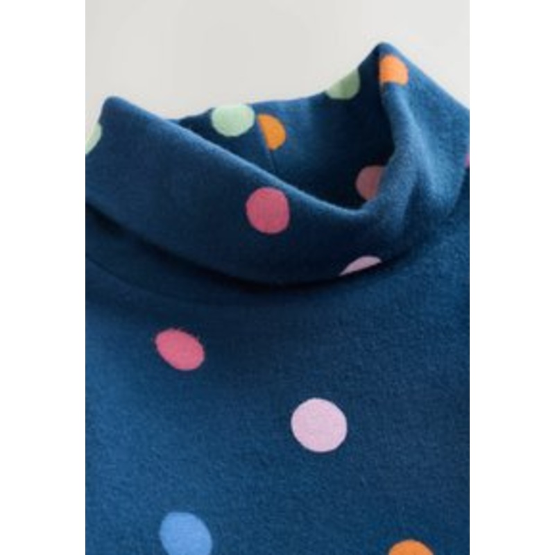 Next REGULAR FIT – LONG SLEEVE ROLL NECK – Strickpullover – navy rainbow spot/blau
