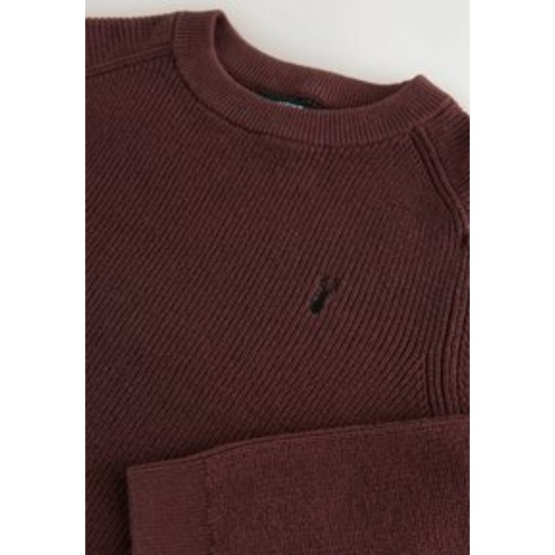 Next WITH STAG FIT CREW NECK – Strickpullover – plum purple/lila