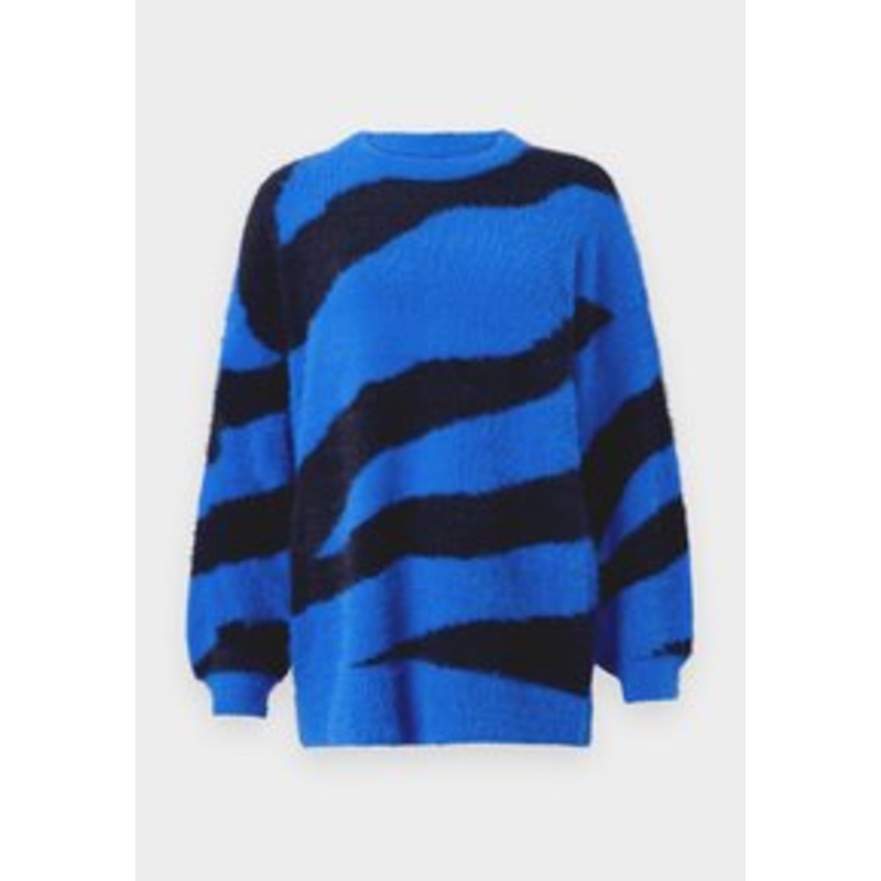 Noisy May NMHEIDI O NECK – Strickpullover – lapis blue/black/blau