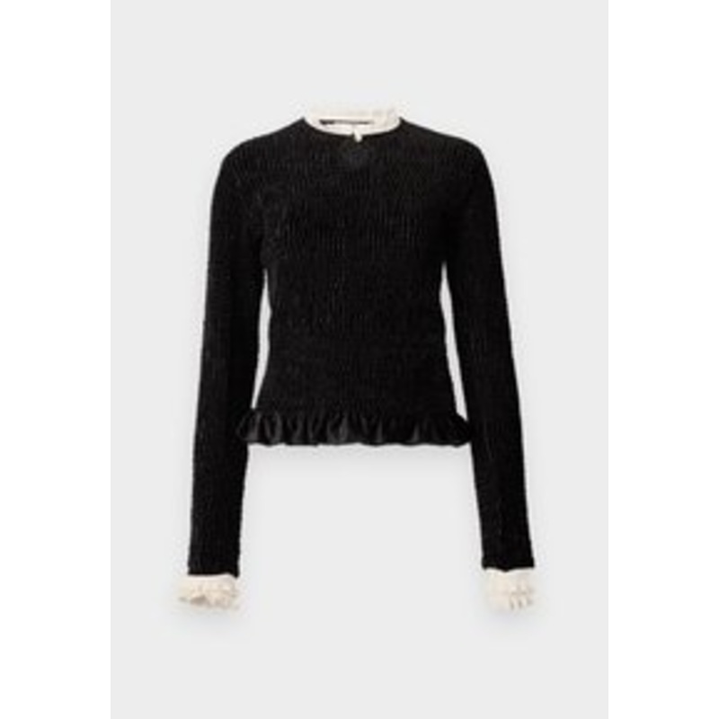 sandro Strickpullover – noir/ecru/schwarz