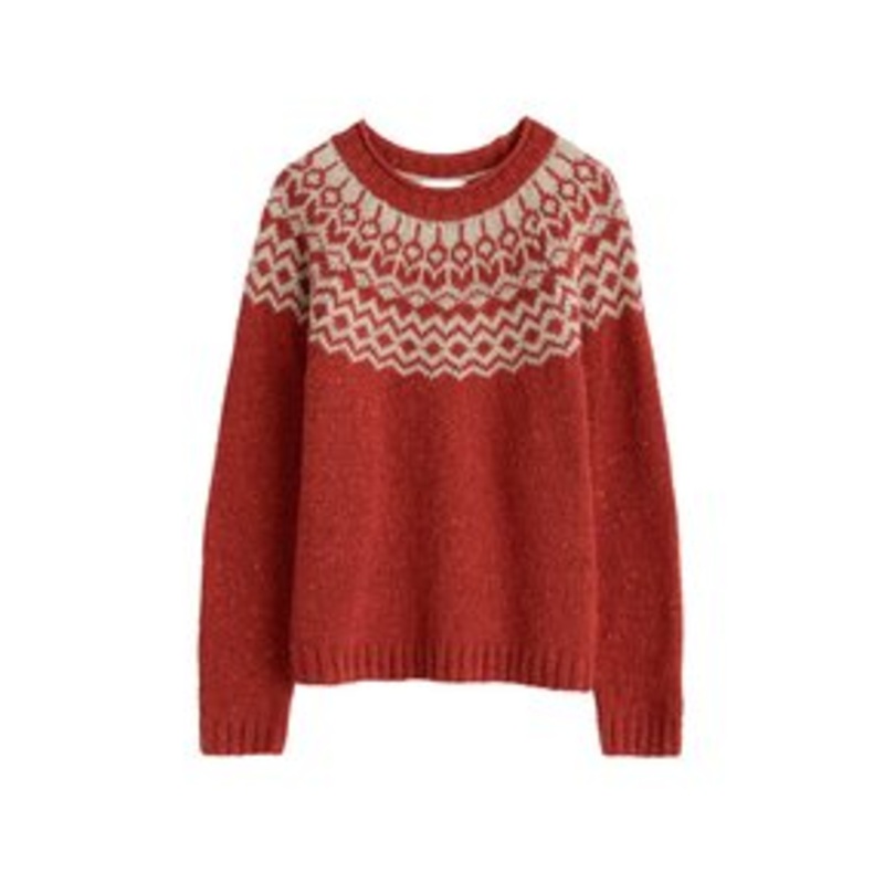 Seasalt Cornwall PORT KINNIS  – Strickpullover – red wag tail red sail birch mix/rot