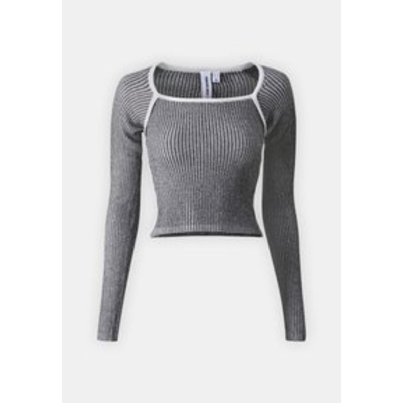 SOMETHINGNEW SNLOTUS – Strickpullover – black beauty/schwarz