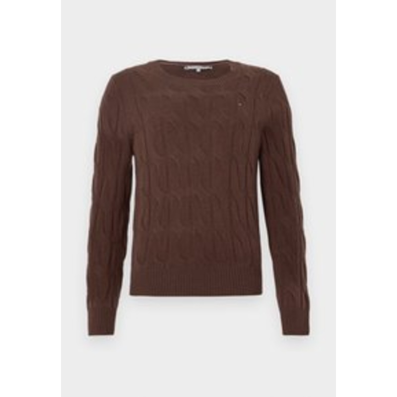 Tommy Hilfiger SOFT CABLE  – Strickpullover – legacy brown/braun