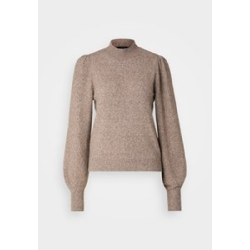 Vero Moda Tall VMDOFFY HIGHNECK – Strickpullover – brown lentil melange/braun