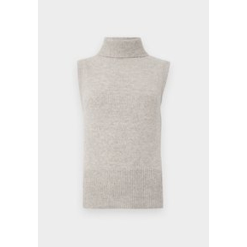 VILA VILOLO ROLL NECK – Strickpullover – natural melange/beige