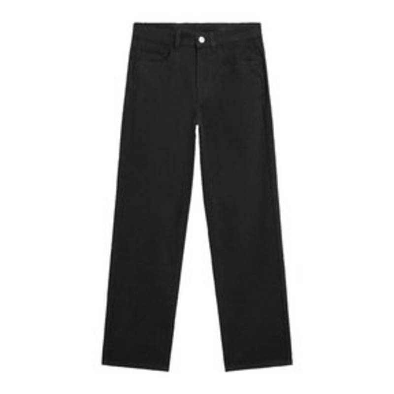 Massimo Dutti MID-WAIST STRAIGHT-LEG – Stoffhose – dark blue/dunkelblau