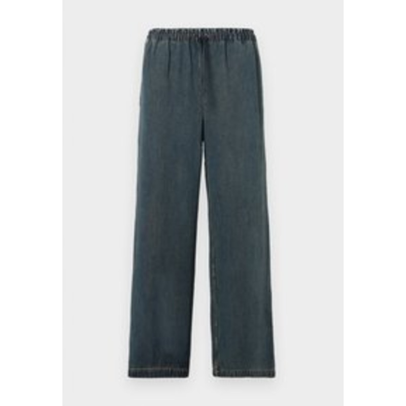 Samse Samse SATOPIARYA TROUSERS – Stoffhose – burnt oak/dark-blue denim