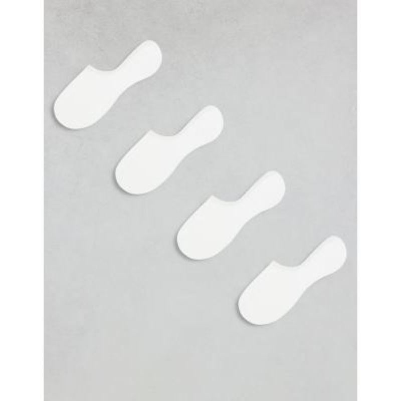 Lindex 4 pack low cut sneaker sock in white