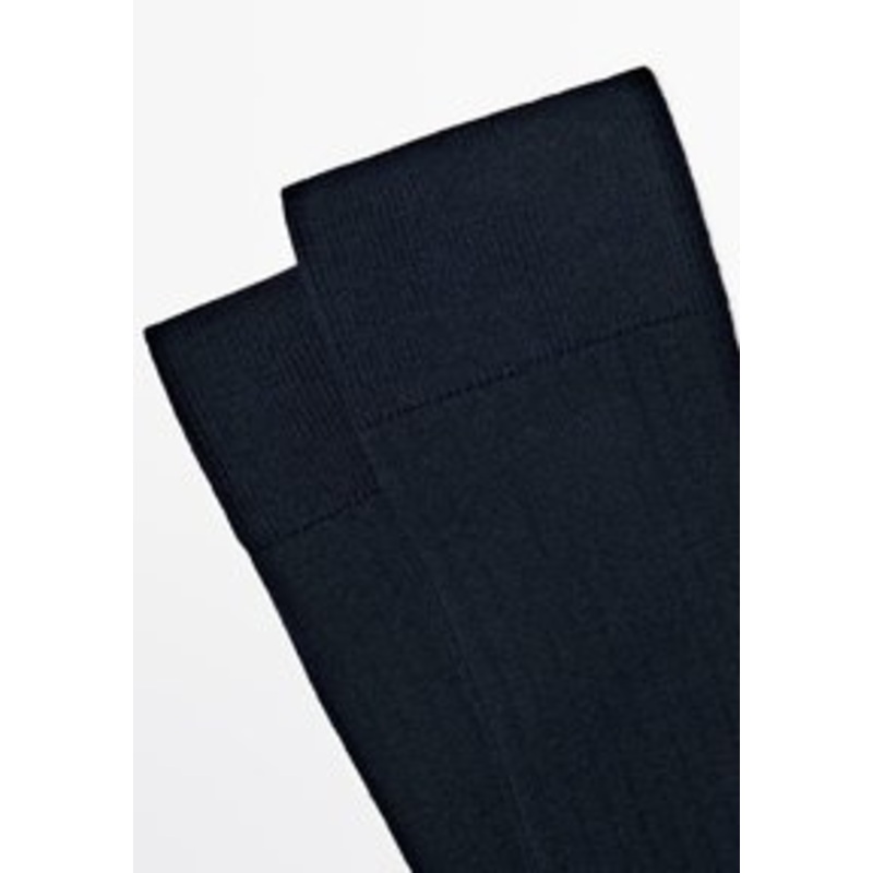 Massimo Dutti RIBBED  – Socken – blue/blau