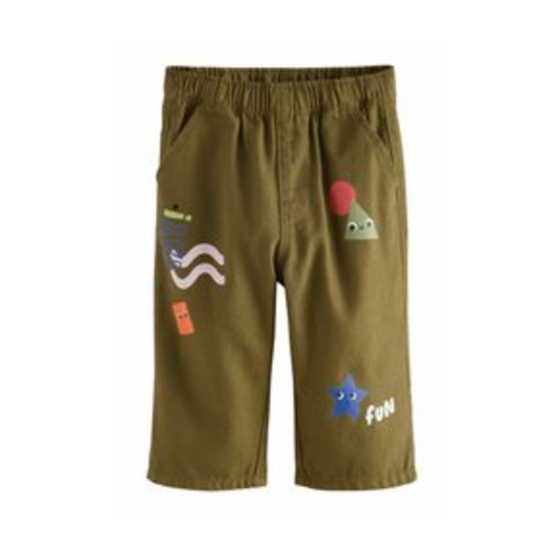 Next REGULAR FIT –  PULL ON WIDE  – Stoffhose – green shapes/grn