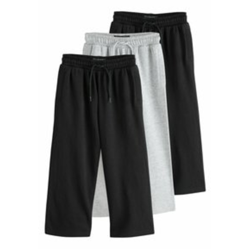 Next WIDE FIT – Stoffhose – black grey/schwarz