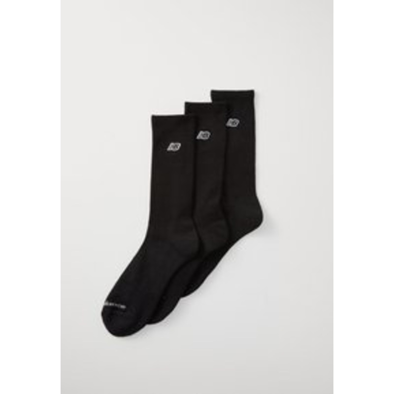 New Balance PATCH LOGO CREW UNISEX 3 PACK – Socken – black/schwarz