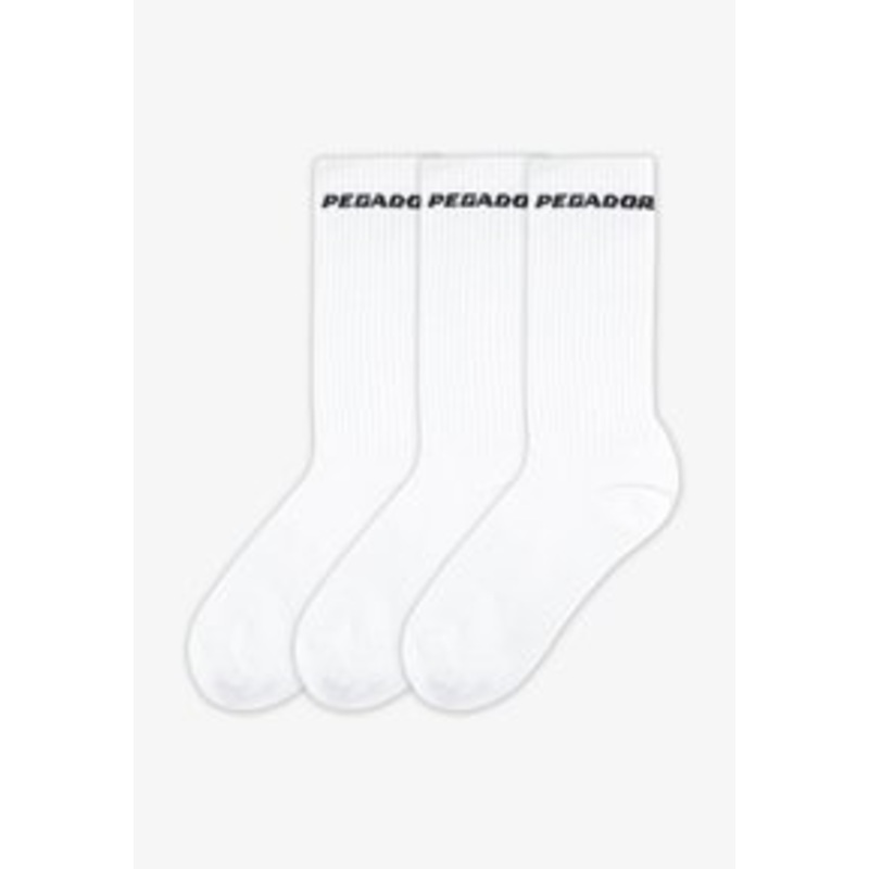 Pegador SIDE LOGO UNISEX 3 PACK – Socken – white/black/wei