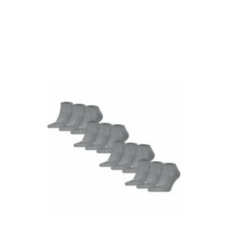 Puma UNISEX 12ER PACK – CUSHIONED SNEAKER LOGO EINFARBIG – Socken – grau