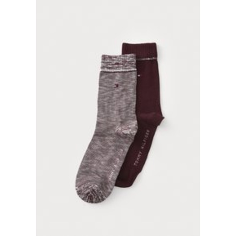 Tommy Hilfiger WOMEN SOCK RUNFREE 2 PACK – Socken – burgundy/bordeaux