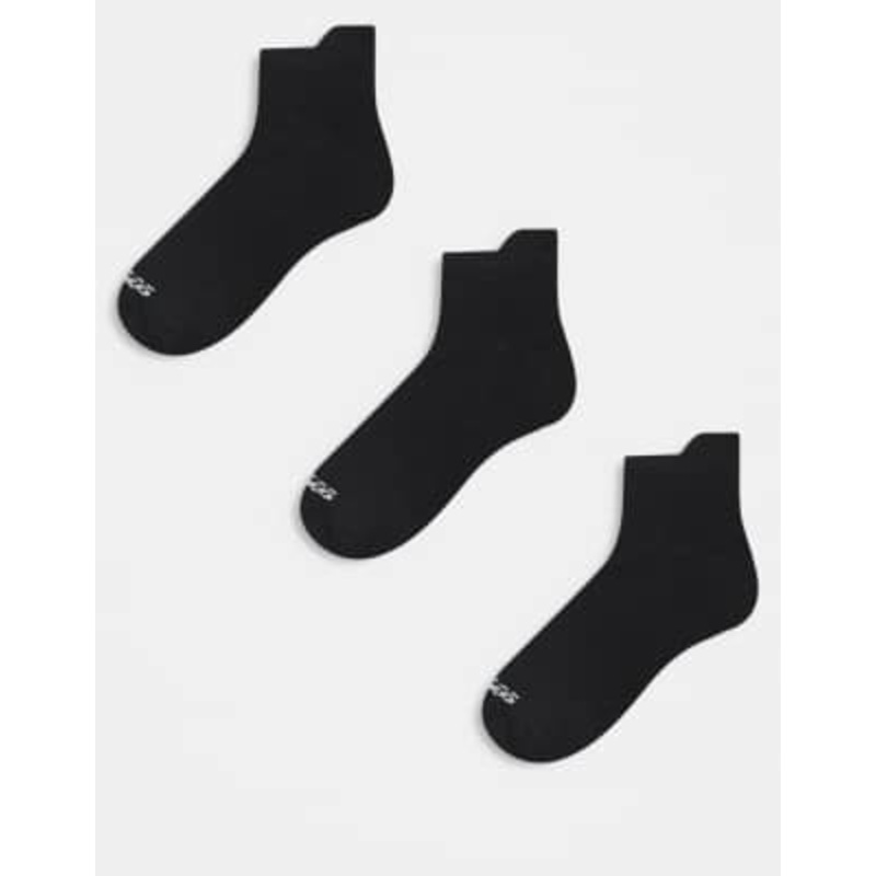 4505 quick dry running sneaker socks with arch support 3 pack in black