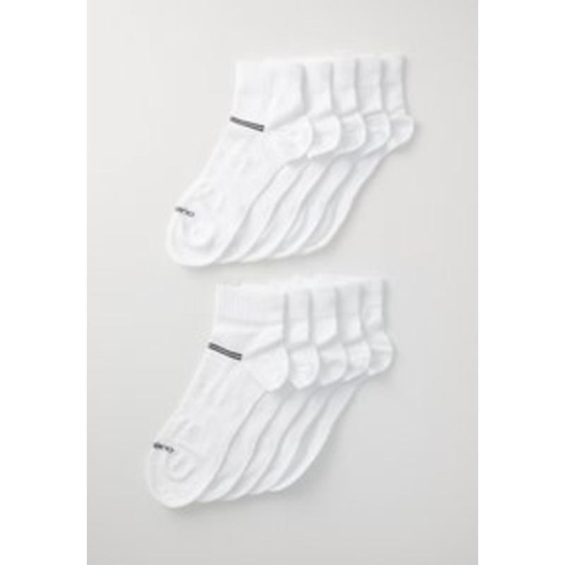 camano VENTILATION QUARTER UNISEX 10 PACK – Socken – white/wei