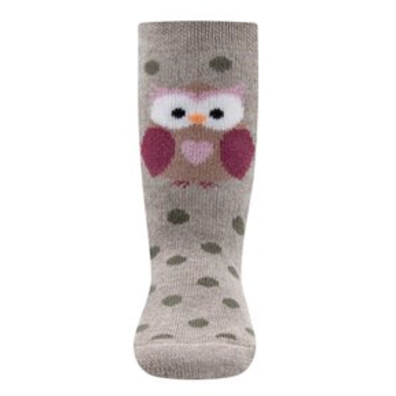 Ewers STOPPER EULE – Socken – dunkel beige meliert/braun