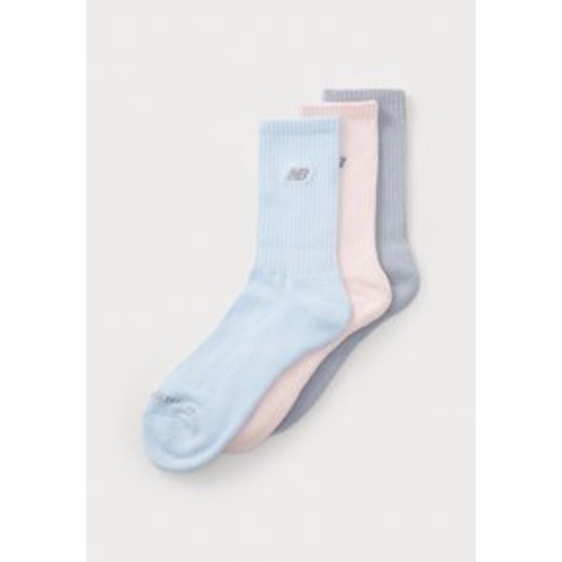 New Balance NB PATCH LOGO MIDCALF 3 PACK – Socken – blue/pink/grey/beige