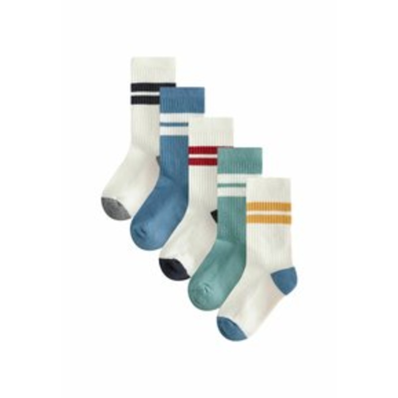 Next SPORT  FIVE PACK YOUNGER – Socken – ecru teal orange/beige