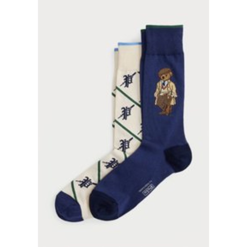 Polo Ralph Lauren POLO BEAR TROUSER SOCK 2-PACK – Socken – navy / cream/dunkelblau