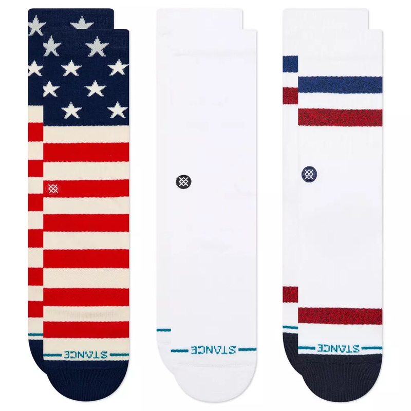 Stance Americana Cotton Crew Socks 3 Pack