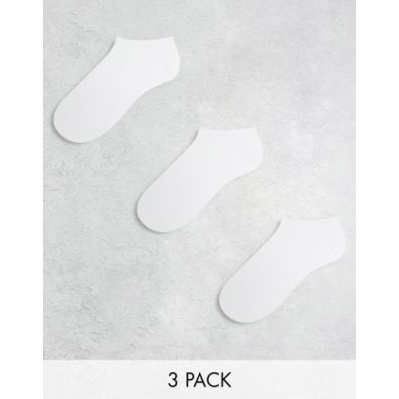 Weekday 3-pack sneaker socks in white