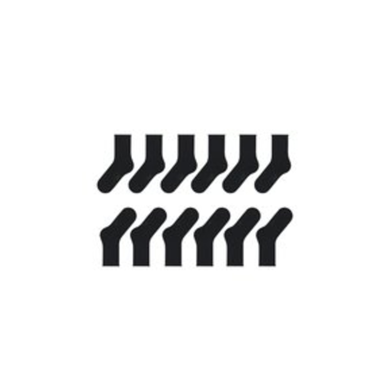 FALKE HAPPY 6-PACK – Socken – black/schwarz