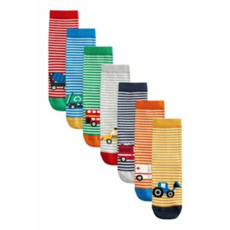 Next 7 PACK RICH STRIPE – Socken – vehicle stripe/blau