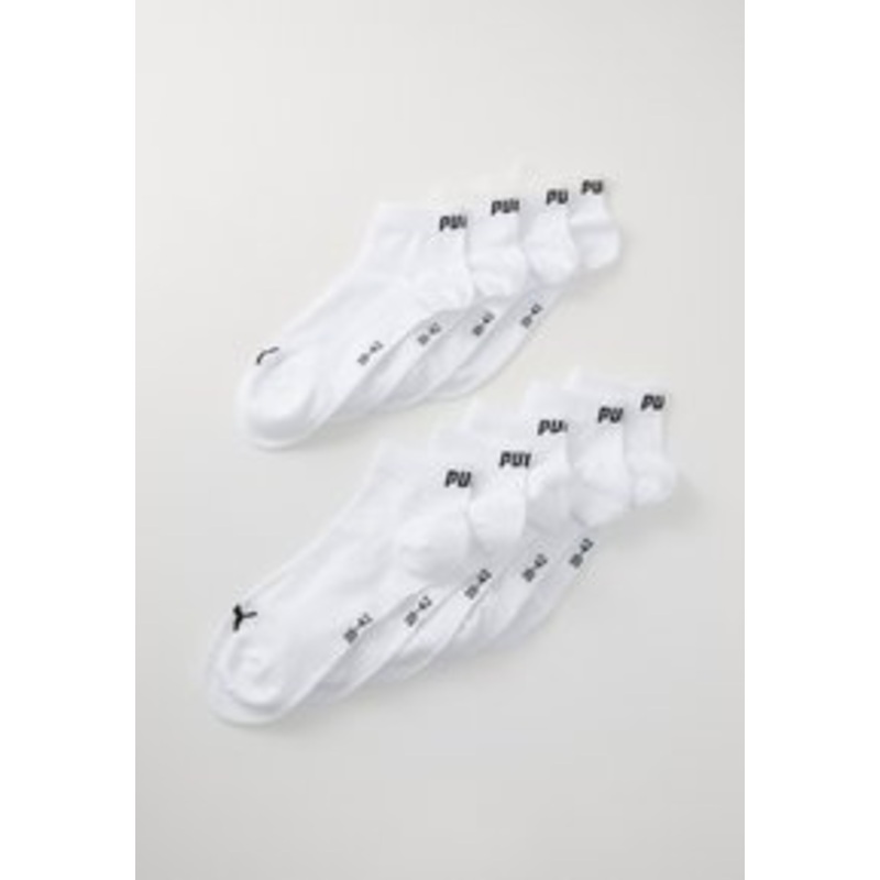 Puma QUARTER PLAIN UNISEX 9 PACK – Sportsocken – white/wei