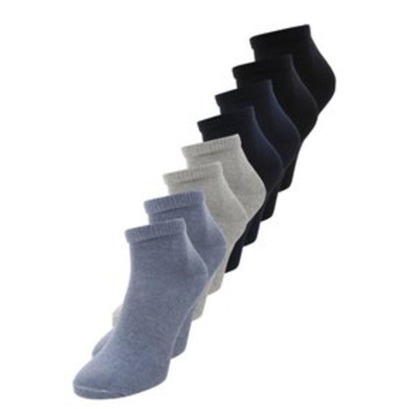 s.Oliver UNISEX ESSENTIALS QUARTER 8PACK – Socken – stone mix/blau