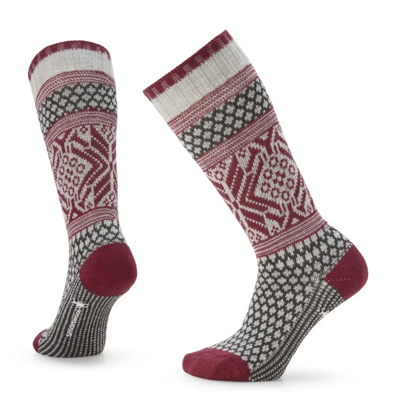Smartwool Everyday Popcorn Snowflake Pattern Crew Socks