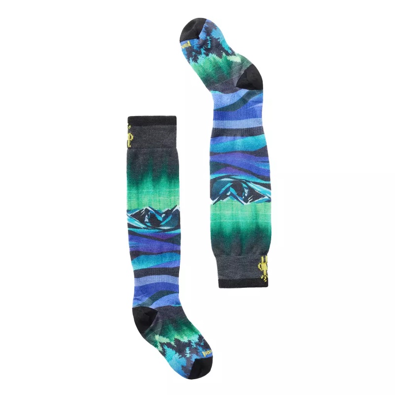 Smartwool Junior Ski Aurora Flash Print Over The Calf Socks