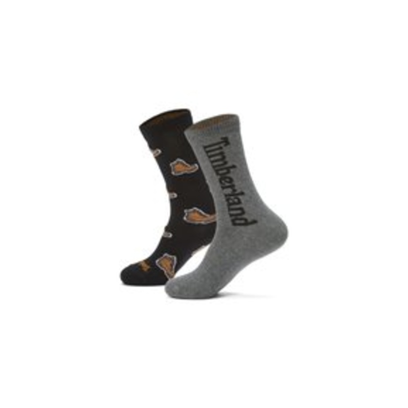 Timberland ALL OVER 2 PACK – Socken – black/schwarz