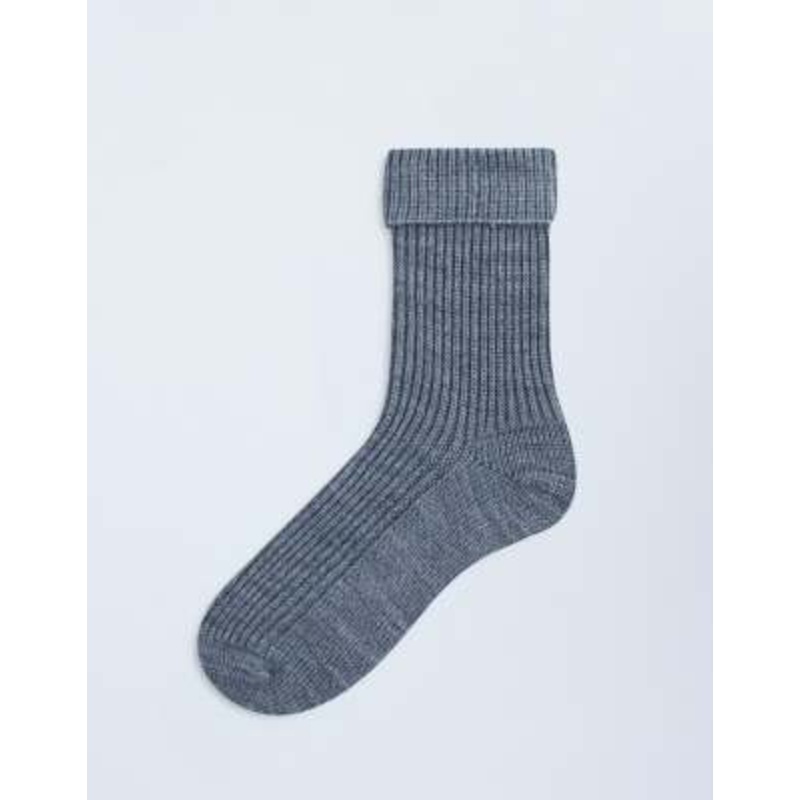 Topshop Tot ribbed cozy socks in gray