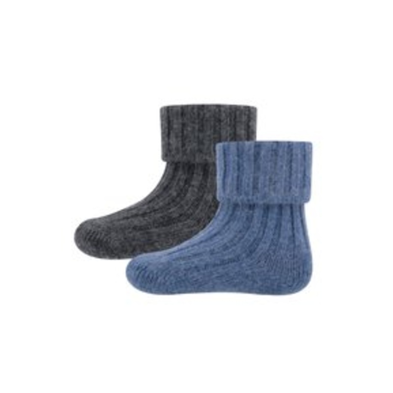 Ewers THERMO – Socken – grau-blau/mehrfarbig