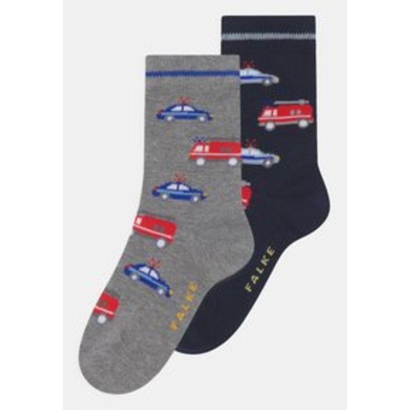 FALKE Cars 2-Pack – Socken – grey/dark blue/grau