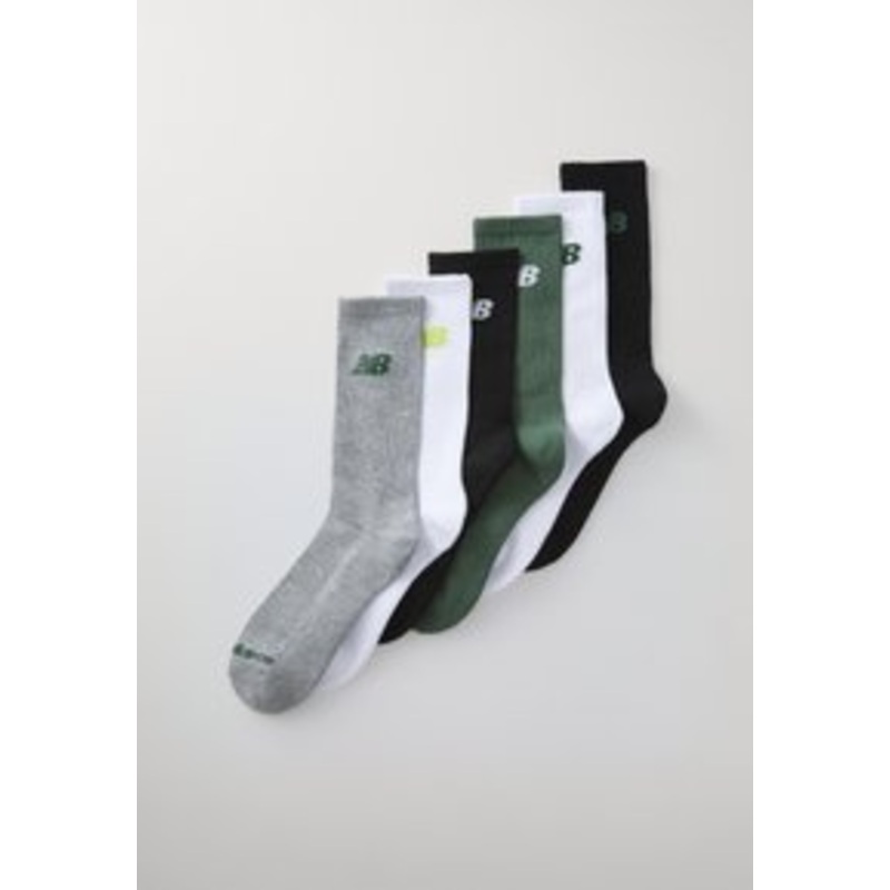 New Balance PERFORMANCE CREW SOCKS UNISEX 6 PACK – Sportsocken – white/green/grey/black/wei