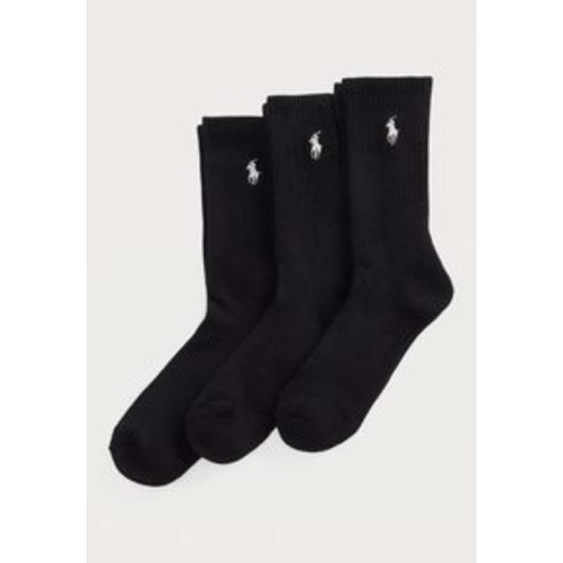Polo Ralph Lauren CUSHIONED SPORT CREW SOCK 3 PACK – Socken – black/schwarz