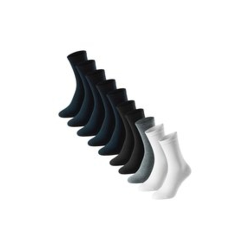 Schiesser 10ER PACK  – Socken – nachtblau   schwarz  wei   grau/blau-meliert