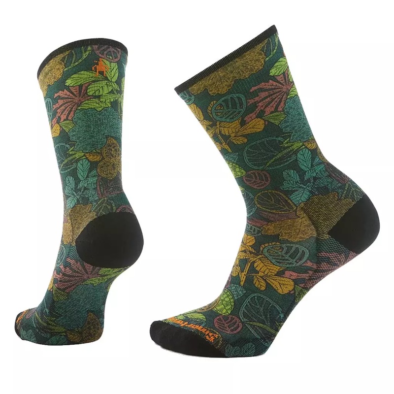 Smartwool Bike Aloha Forest Print Crew Socks