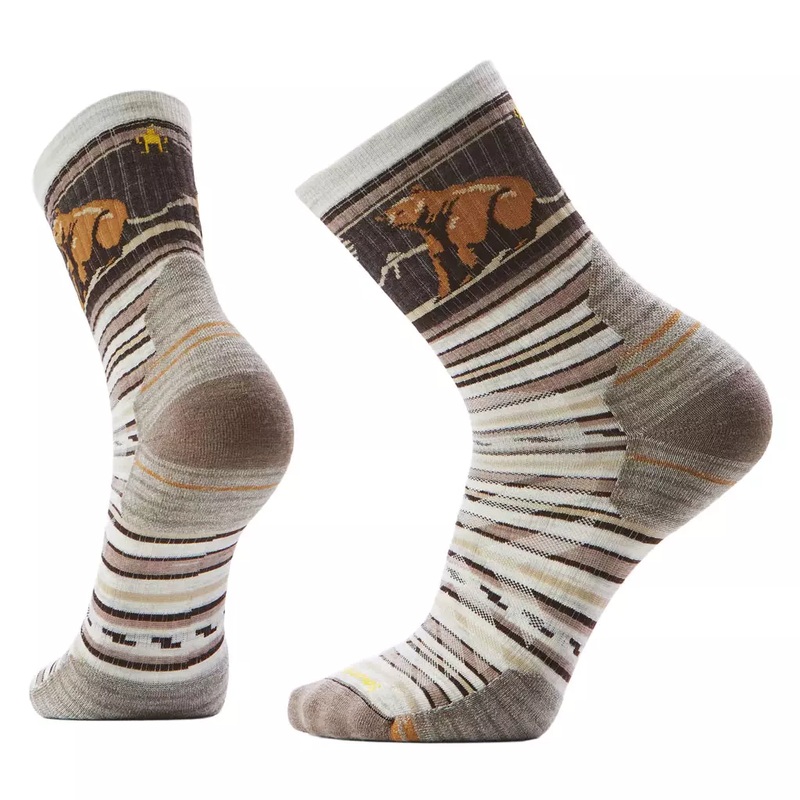 Smartwool Hike Bear Stripe Mid Crew Socks