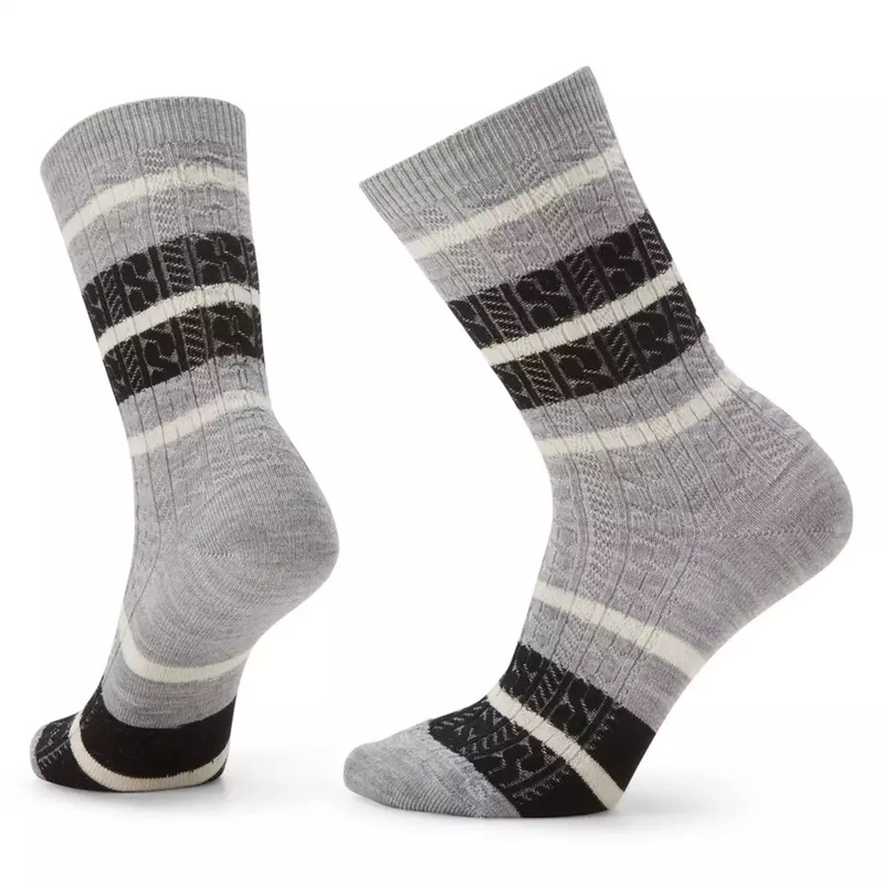 Smartwool Women’s Everyday Striped Cable Zero Cushion Crew Socks