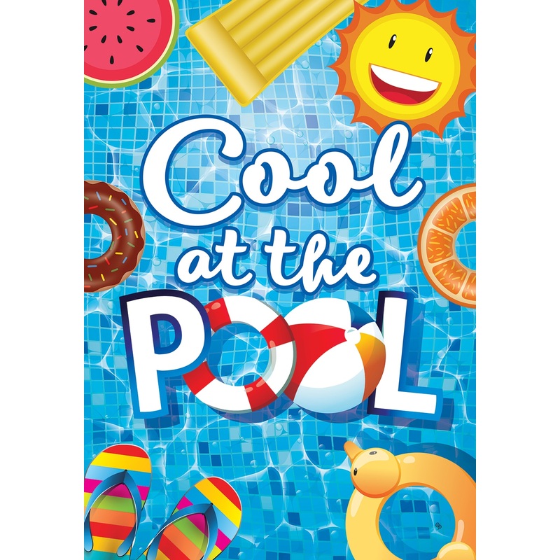 Cool at the Pool-Flag by CD Artowrks