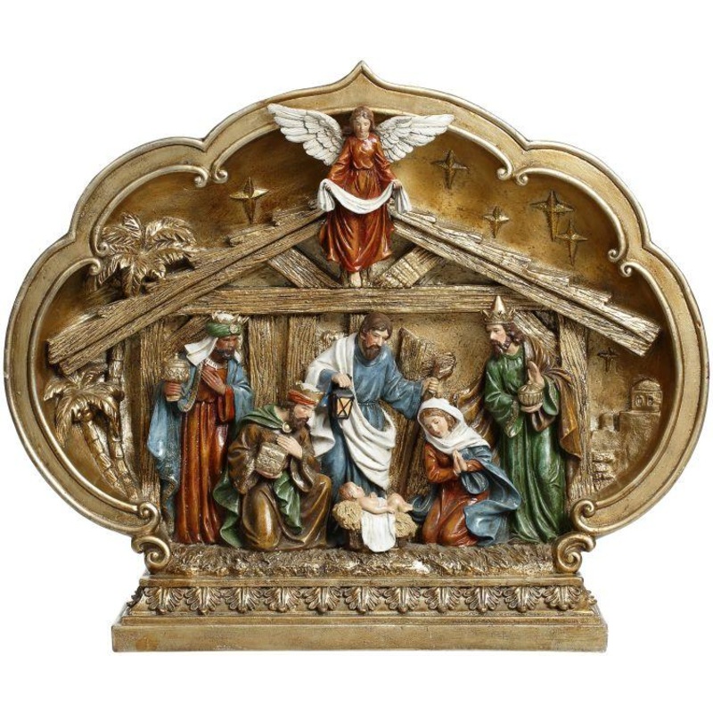 Nativity Scene Tabletop -15×12.5 Inches