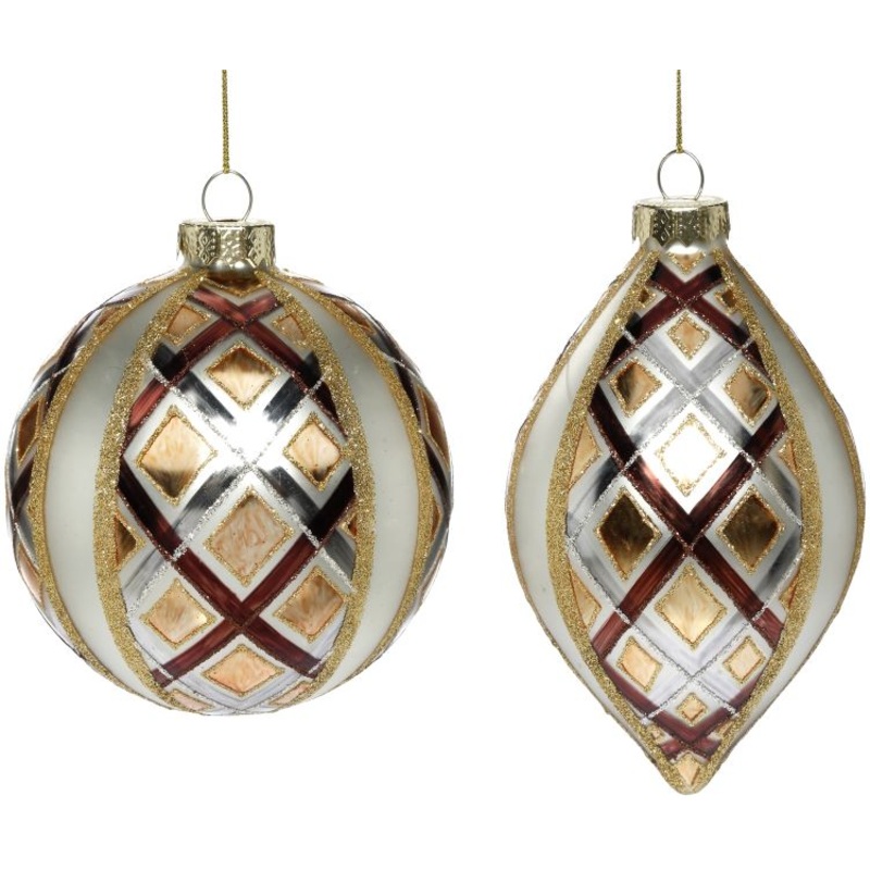 Art Deco Ornament, Assortment of 2 – 4 Inches