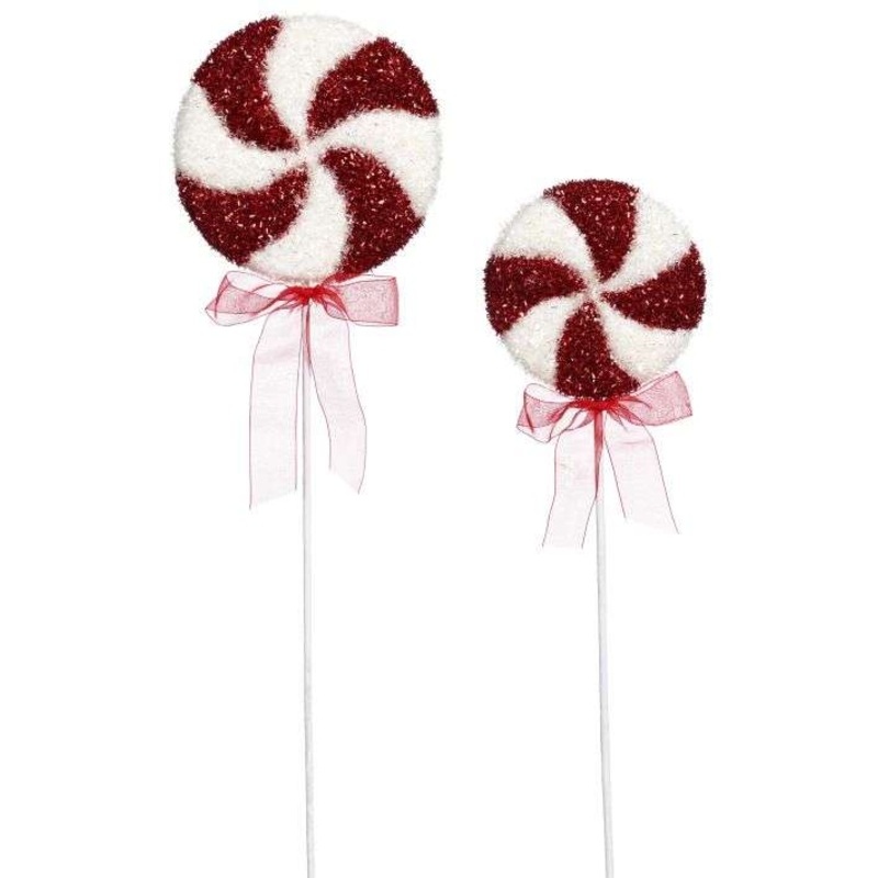 Peppermint Spiral Pick, Assortment of 2 – 17-21 Inches, Set of 8