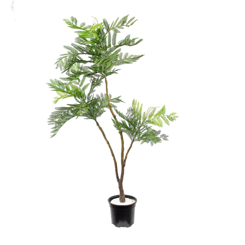 Artificial Fern Tree 130cm | Lush Green Foliage | Silk by Design