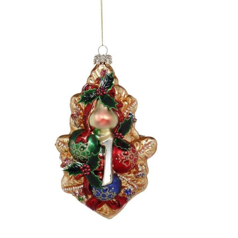 Partridge In A Pear Tree Jeweled Ornament 8 Inches Free Shipping